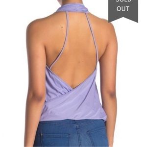 Lush twist back top